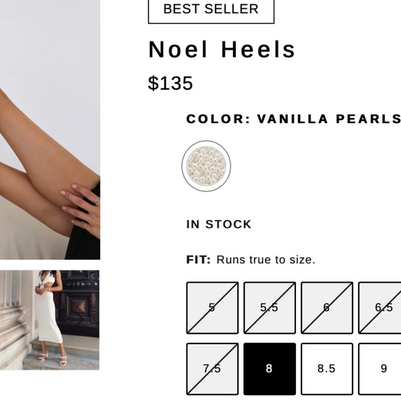 Dolce Vita Cream Heeled Sandals - Picture 3 of 6